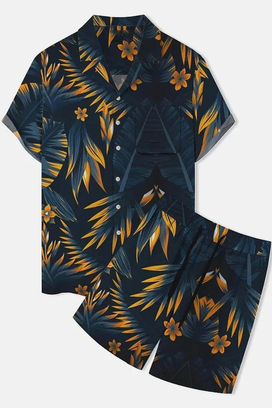 Ensemble Polo Homme Imprimé 3D – T-shirt Manches Courtes + Short - Droxev