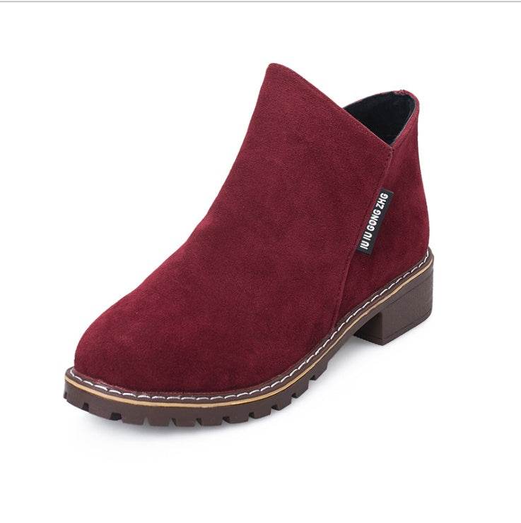 Version coréenne avec bottes Martin en velours - Droxev