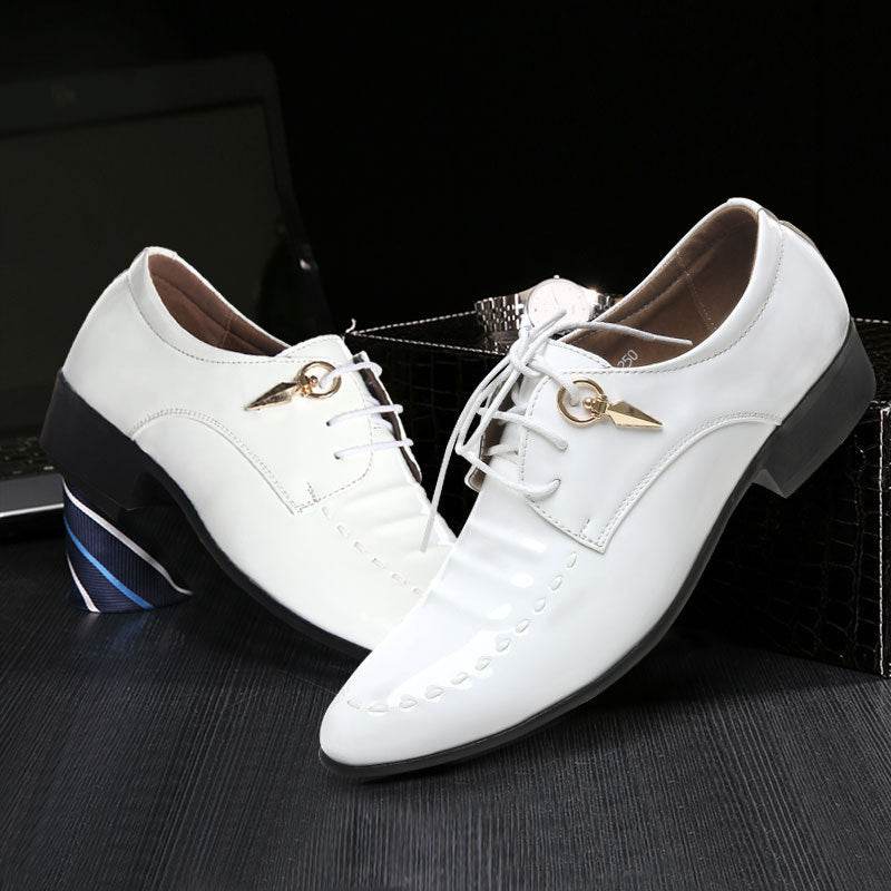 Chaussures de mariage de luxe en cuir pour hommes - Droxev