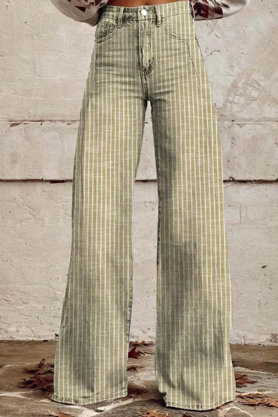 Pantalon décontracté imitation jean fin - Droxev