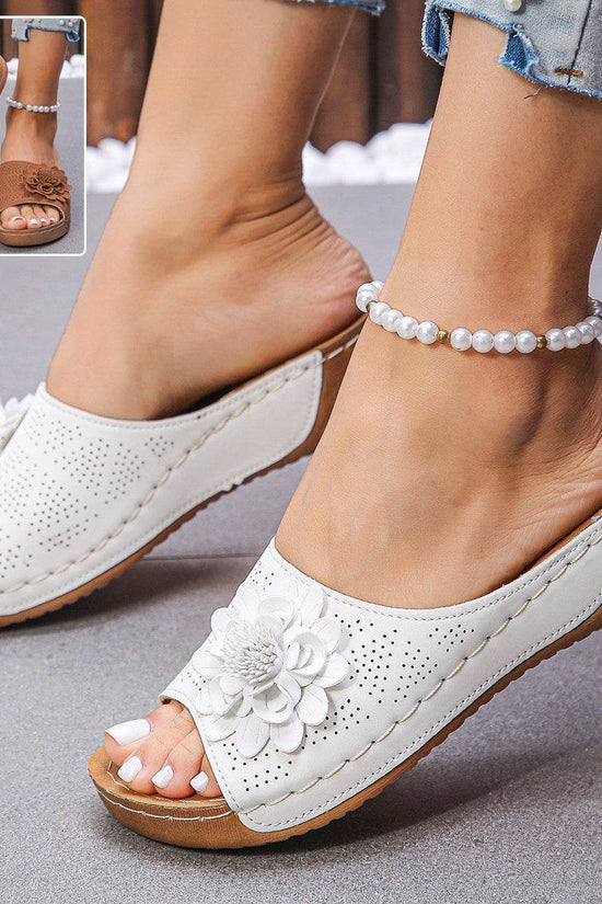 Sandales creuses pour femmes, chaussures de plage et de vacances - Droxev