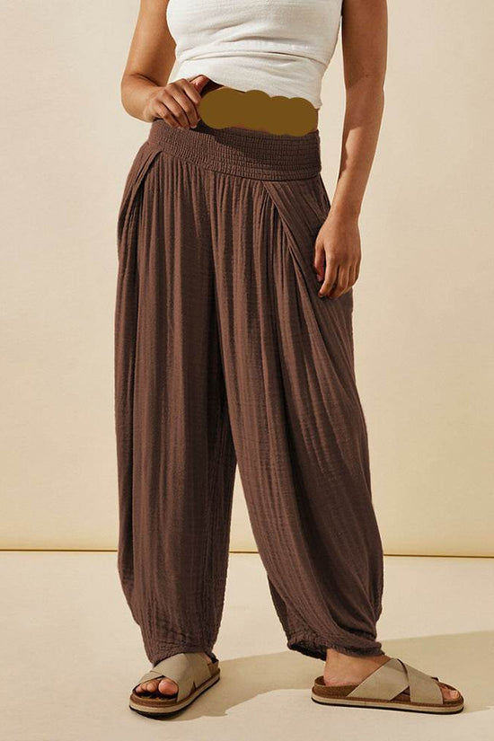 Pantalon décontracté droit dissimulant les bourrelets - Droxev