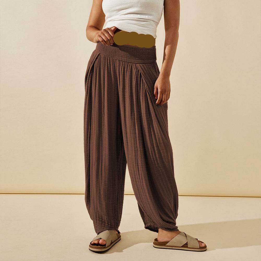 Pantalon décontracté droit dissimulant les bourrelets - Droxev
