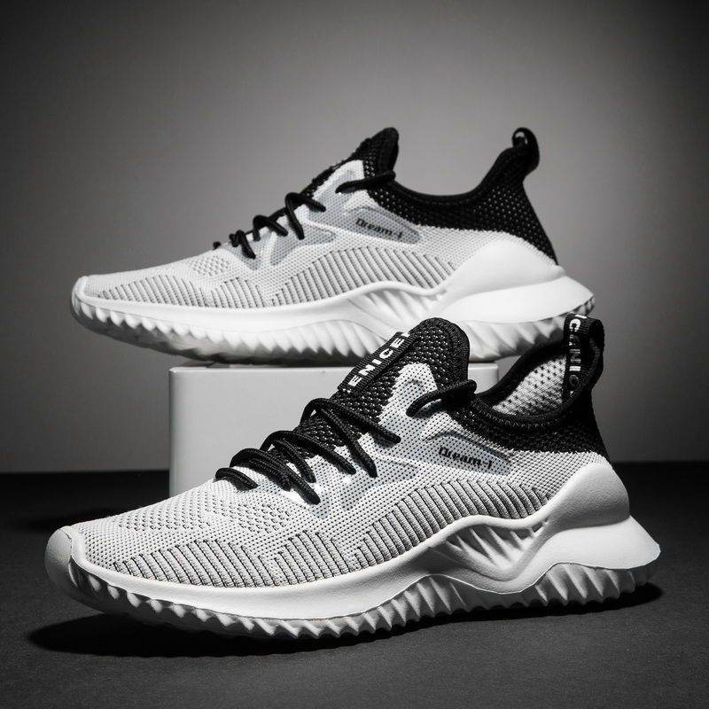 Chaussures pour hommes, chaussures décontractées tissées volantes - Droxev