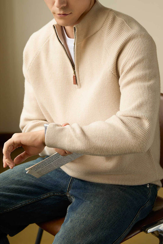 Pull tricoté de couleur unie - Droxev