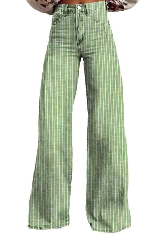 Pantalon décontracté imitation jean fin - Droxev