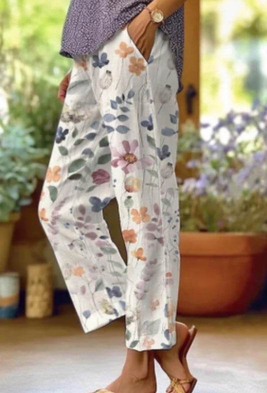 Pantalon imprimé pour femme - Droxev