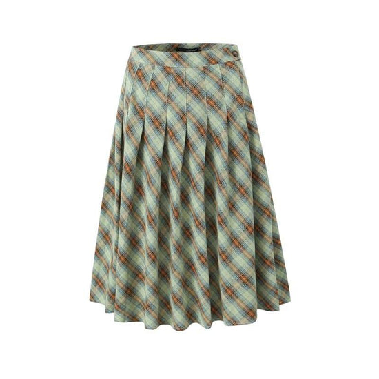 Jupe longue nombril taille basse style rétro américain pour femme - Droxev
