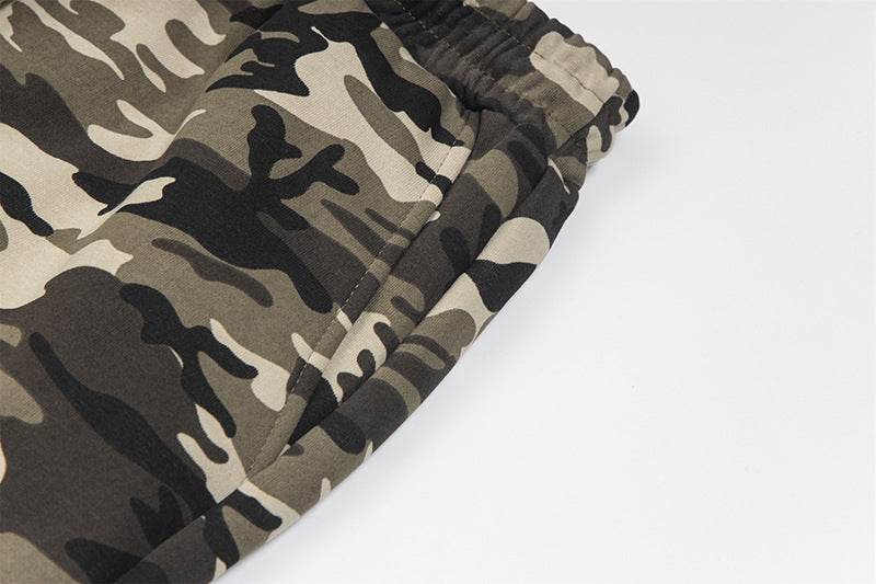 Pantalon de sport ample camouflage pour femme - Droxev
