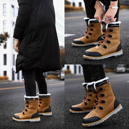 Bottes de neige chaudes et imperméables pour hommes - Droxev