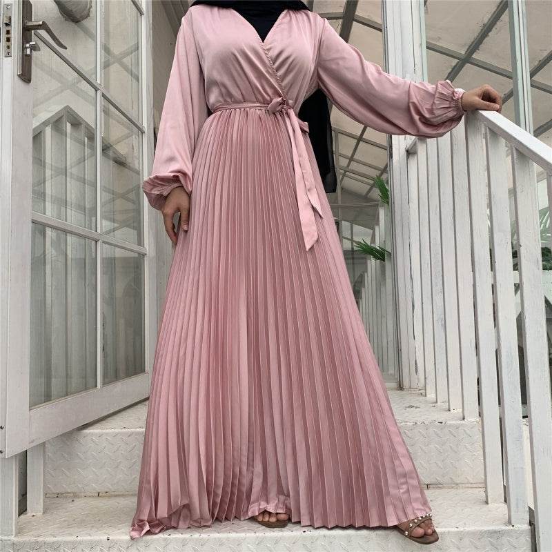 Robe moulante plissée à coutures - Droxev