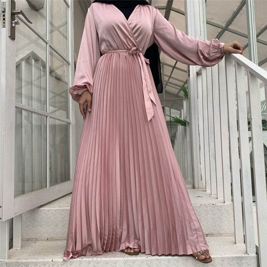 Robe moulante plissée à coutures - Droxev