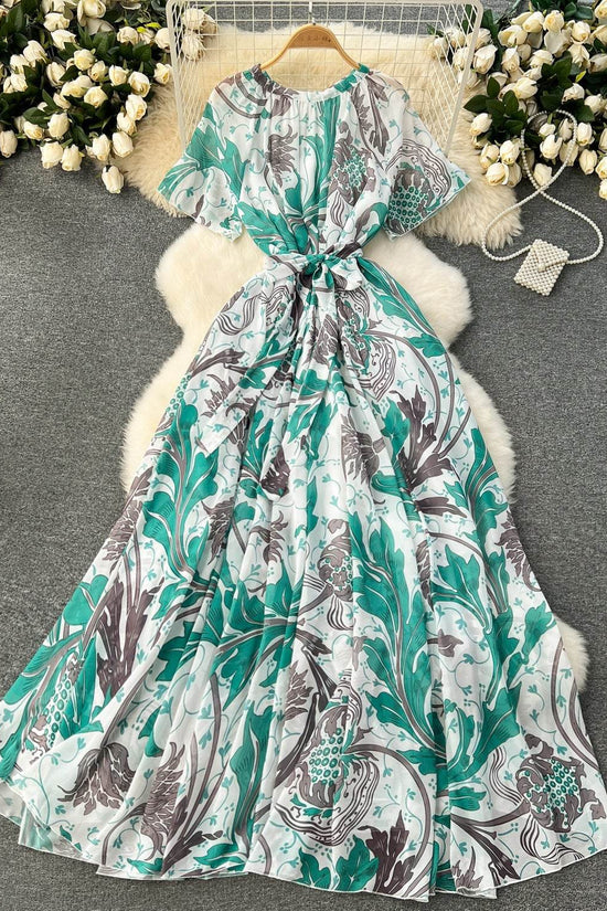 Robe moulante à lacets imprimée - Droxev