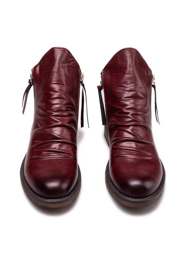 bottes antidérapantes à fermeture éclair pour hommes - Droxev
