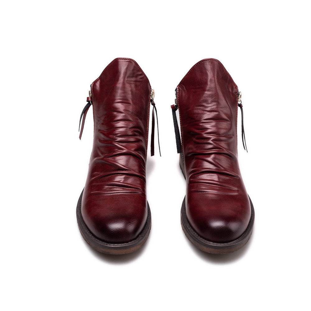 bottes antidérapantes à fermeture éclair pour hommes - Droxev