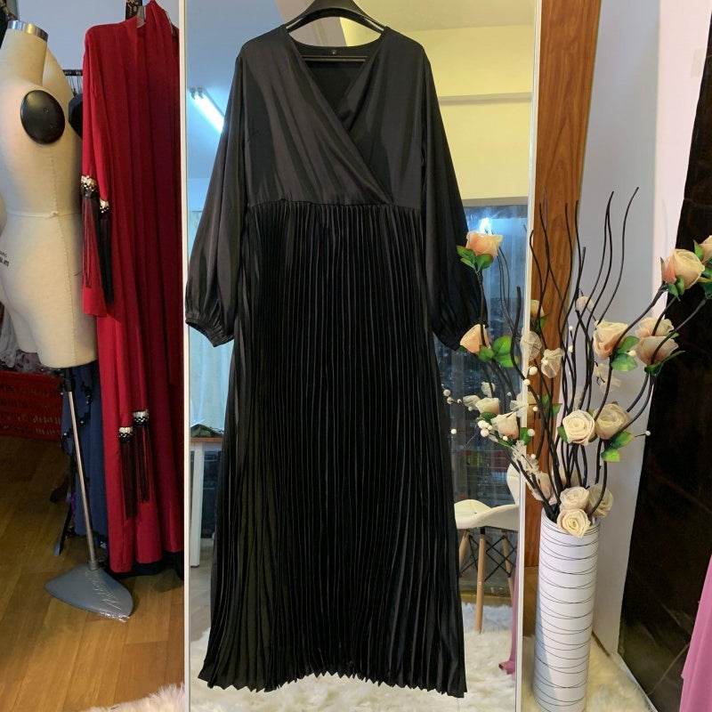 Robe moulante plissée à coutures - Droxev