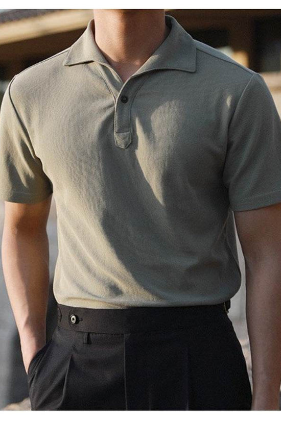 Polo de luxe à col une pièce - Droxev