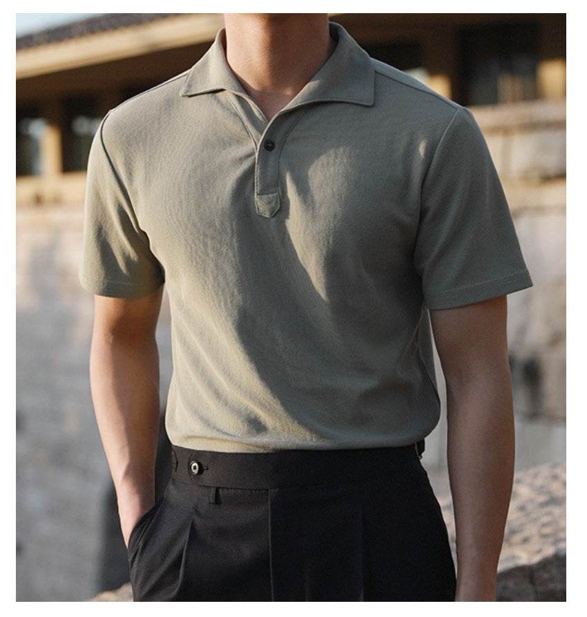Polo de luxe à col une pièce - Droxev