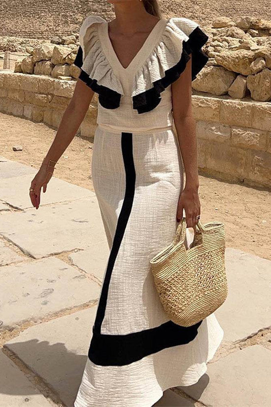 Robe longue de vacances coupe ajustée - Droxev