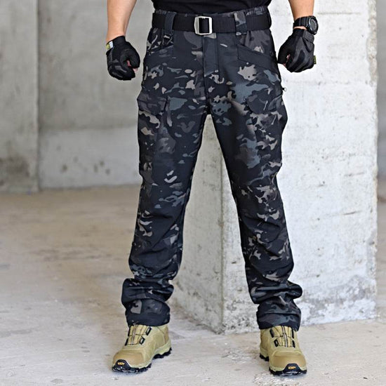 Pantalon tactique d'hiver pour homme, doublé polaire, imperméable, en peau de requin, softshell - Droxev