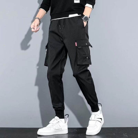 Pantalons décontractés pour hommes en soie glacée printemps et été, salopettes de sport pour hommes - Droxev