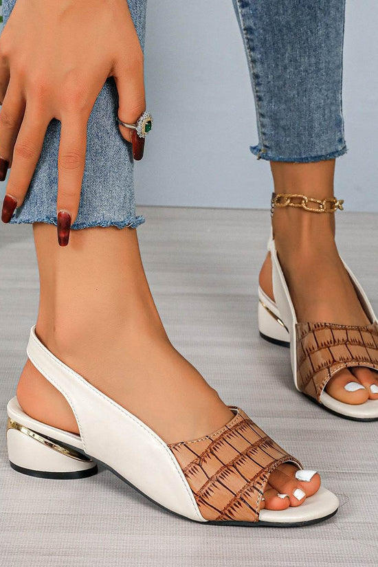 Sandales à boucle et bride à la cheville - Droxev