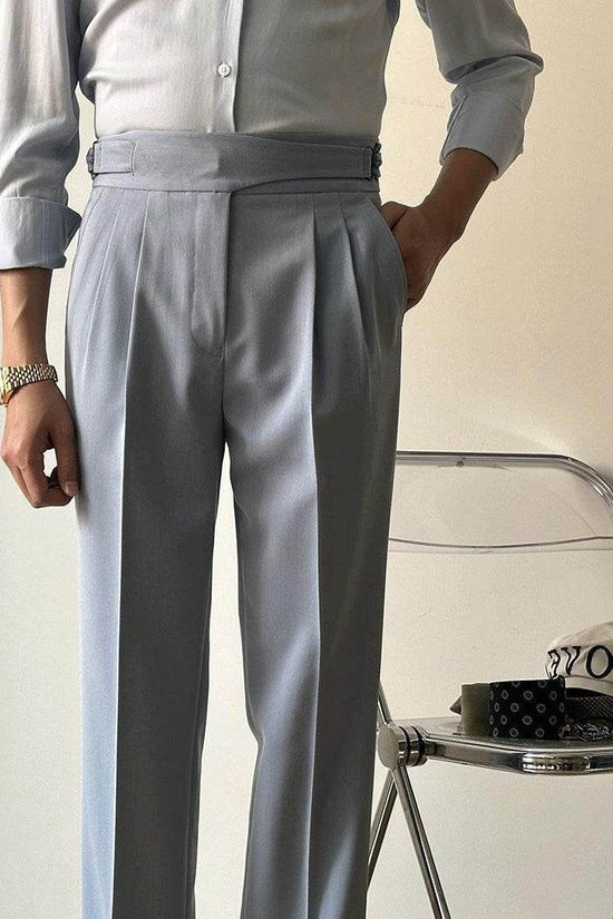 Pantalon slim taille haute décontracté pour le travail - Droxev
