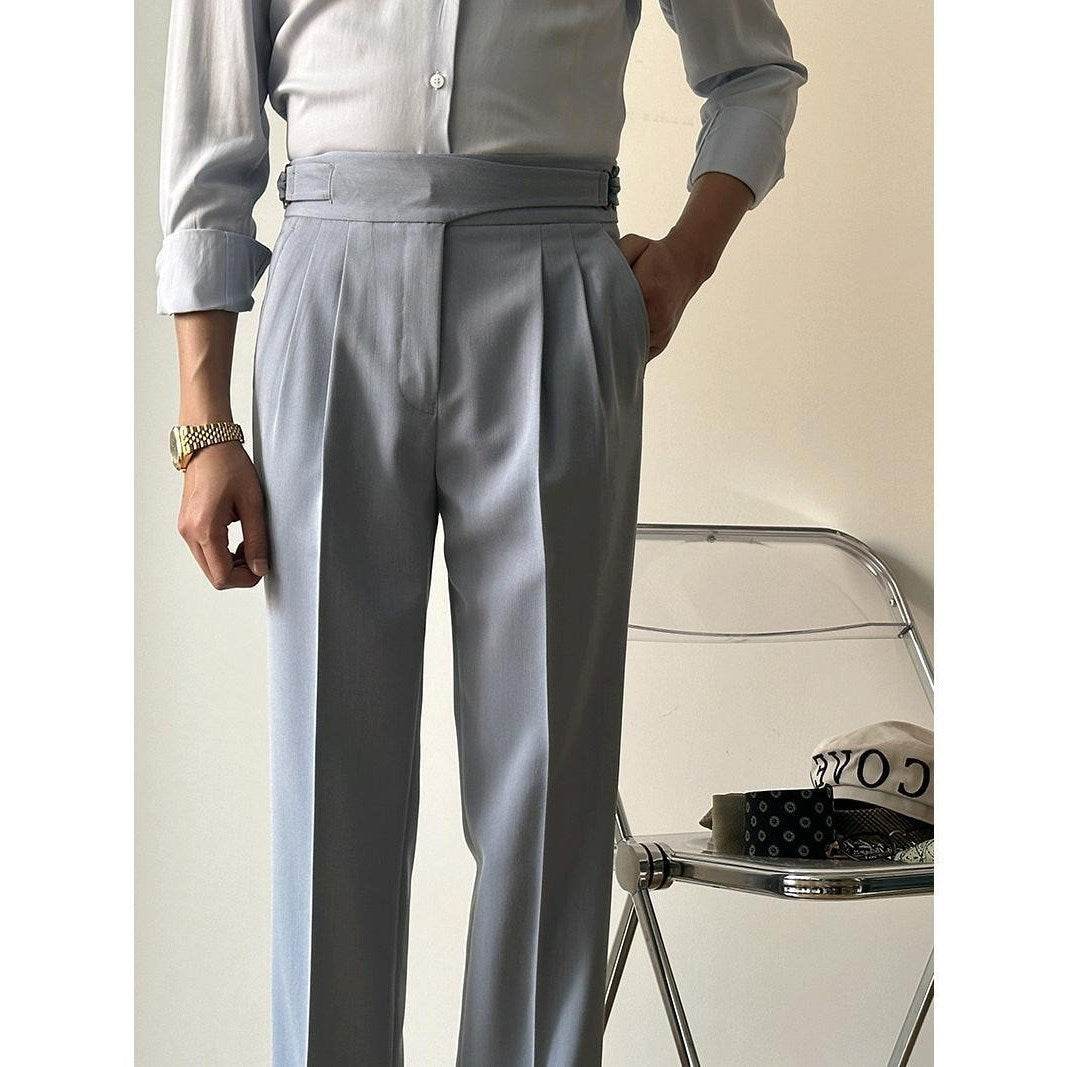 Pantalon slim taille haute décontracté pour le travail - Droxev