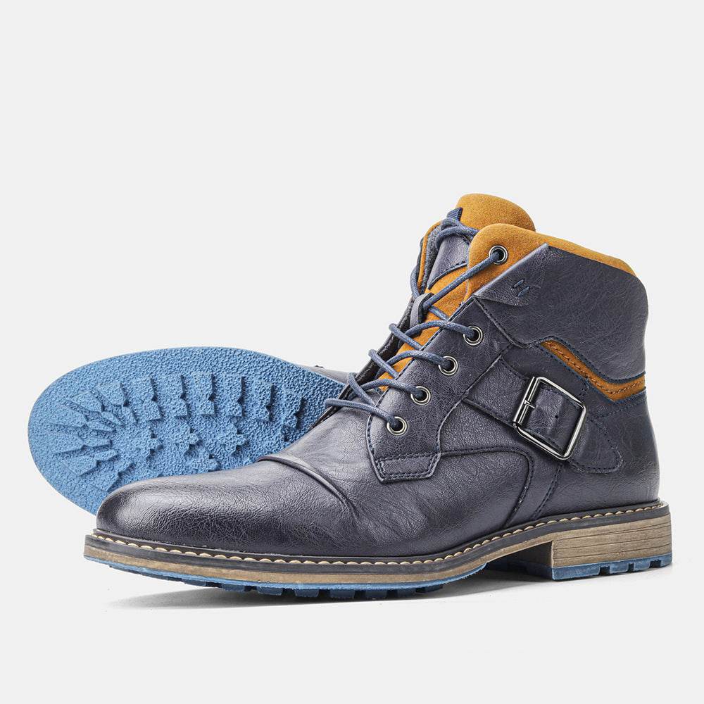 Bottes en cuir pour hommes de grande taille Bottes simples