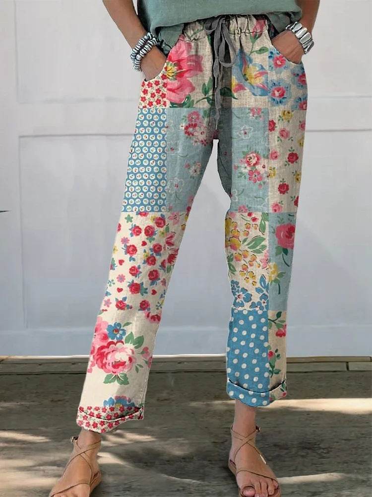 Pantalons décontractés imprimés à la mode - Droxev