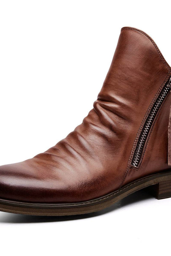 bottes antidérapantes à fermeture éclair pour hommes - Droxev