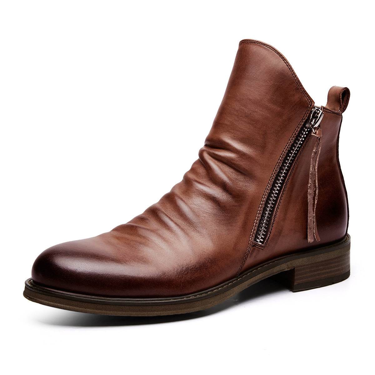 bottes antidérapantes à fermeture éclair pour hommes - Droxev