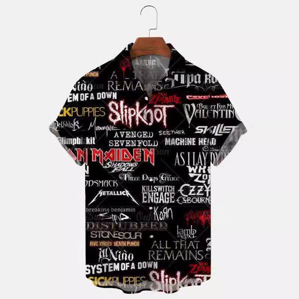 Chemise hawaïenne décontractée imprimée en 3D pour homme, tenue de vacances en bord de mer - Droxev
