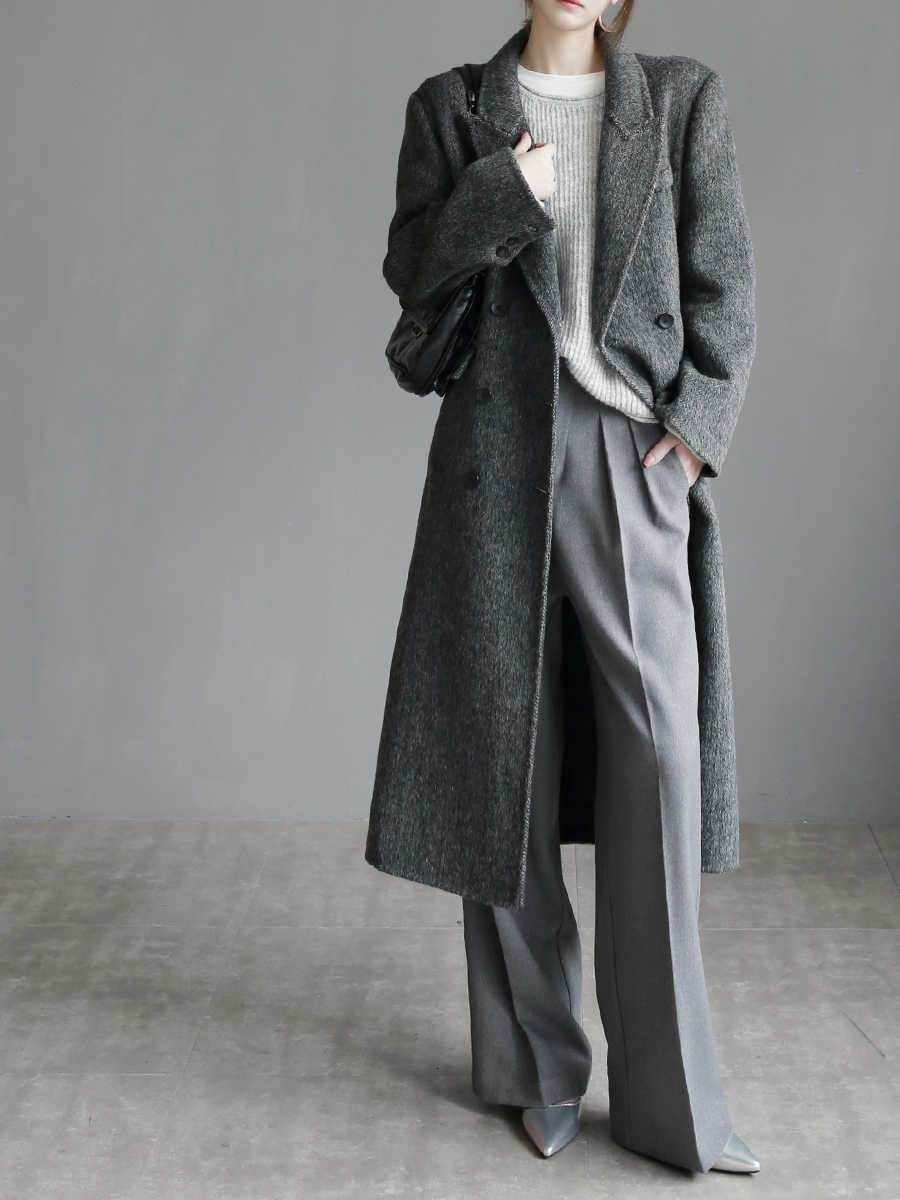 Pantalon de costume pour femme, pantalon slim à jambes larges - Droxev