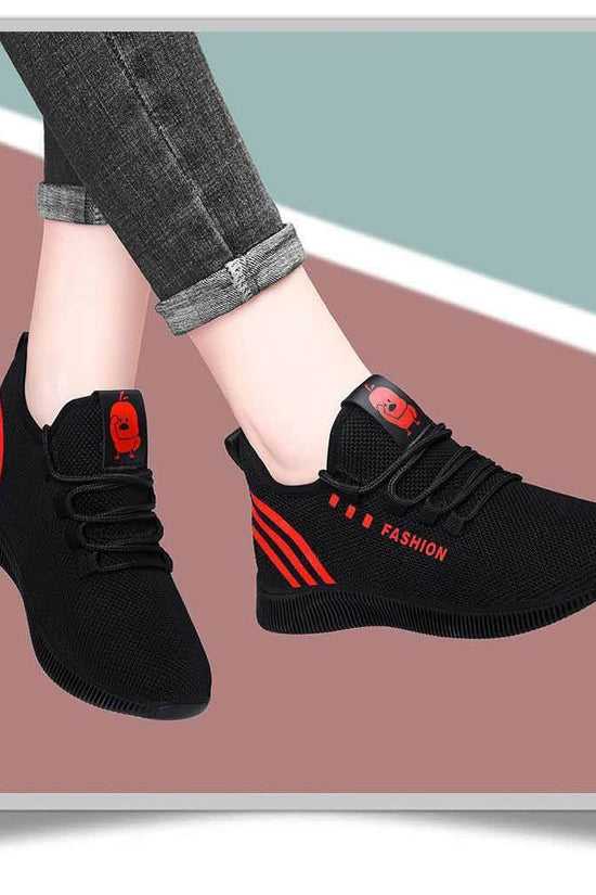 Chaussures en tricot à la mode pour femmes, semelle souple, loisirs - Droxev