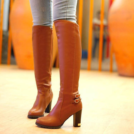 Bottes à talons hauts pour femmes - Droxev