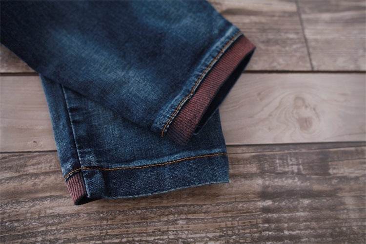 Pantalons en jean amples pour femmes - Droxev