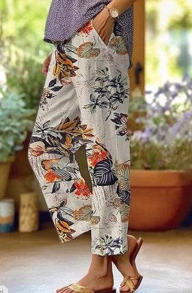 Pantalon imprimé pour femme - Droxev