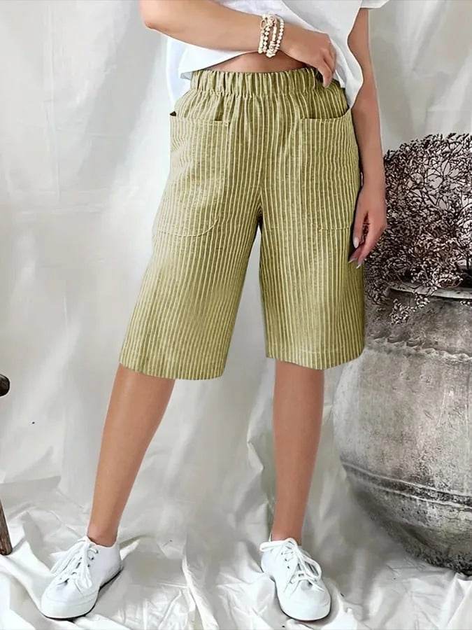 Pantalon de plage décontracté à cordon de serrage et poches en seersucker pour homme Cross-Border - Droxev