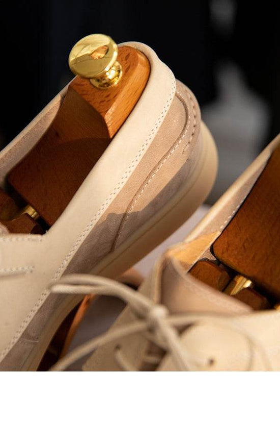 Chaussures de voile vintage à lacets en daim mercerisé - Droxev