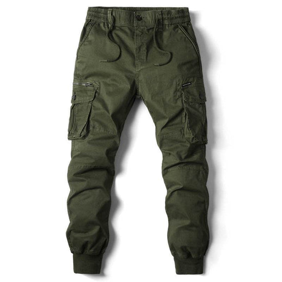 Pantalon skinny uni multi-poches pour homme - Droxev