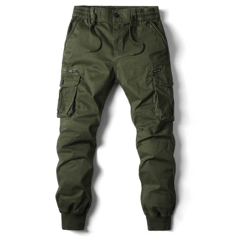 Pantalon skinny uni multi-poches pour homme - Droxev
