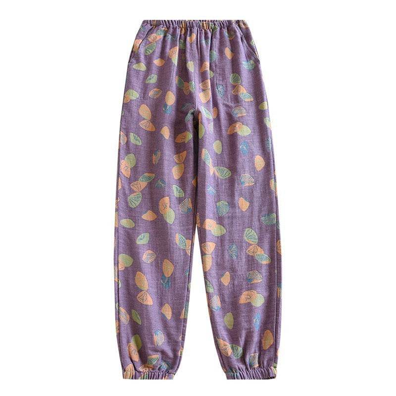 Pantalon ample anti-moustiques en coton pour femme - Droxev