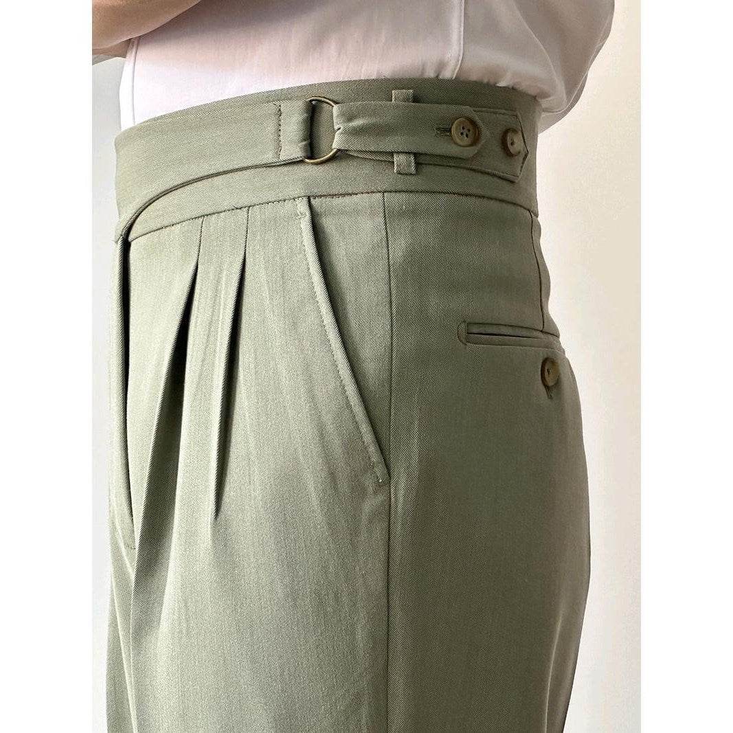Pantalon slim taille haute décontracté pour le travail - Droxev