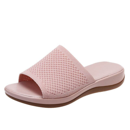 Chaussures d'été plates pour femmes, sandales décontractées pour intérieur et extérieur, chaussures de plage - Droxev