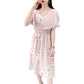 Robe amincissante à la taille pour femme