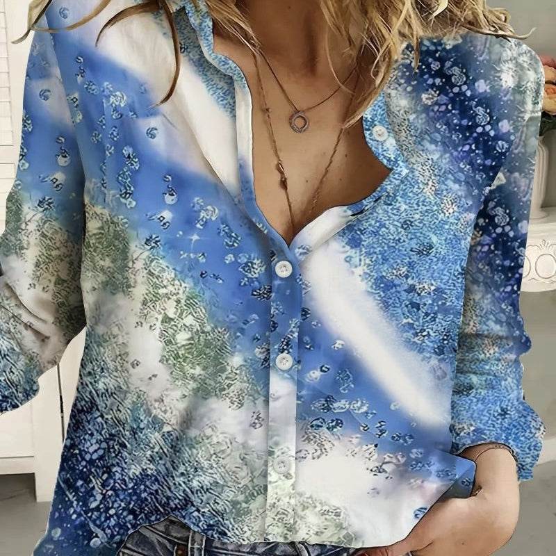 Haut cardigan imprimé tendance pour femme - Droxev