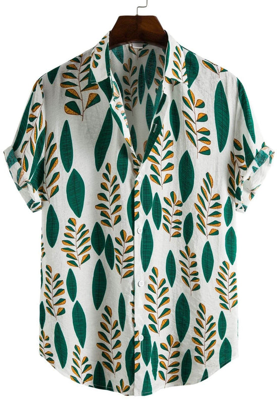 Chemise décontractée à manches courtes et revers pour homme - Droxev