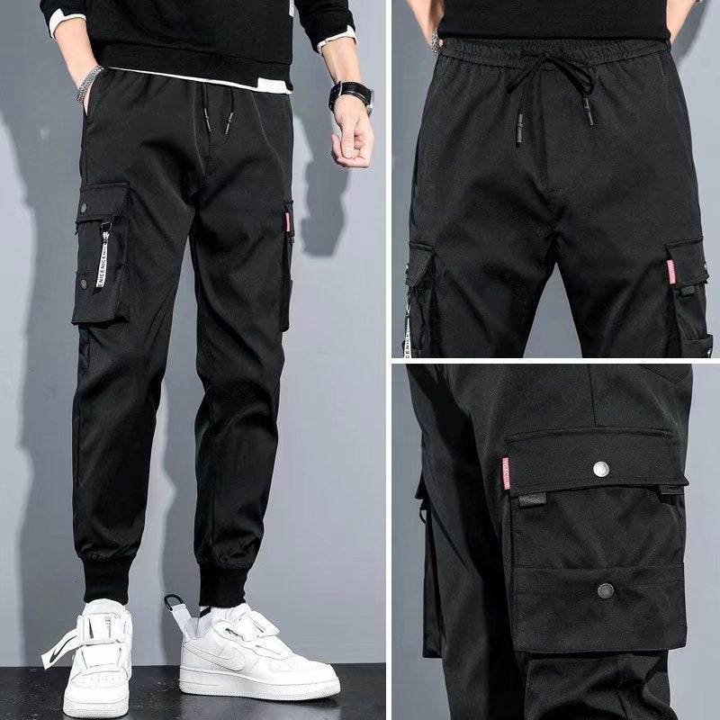 Pantalons décontractés pour hommes en soie glacée printemps et été, salopettes de sport pour hommes - Droxev
