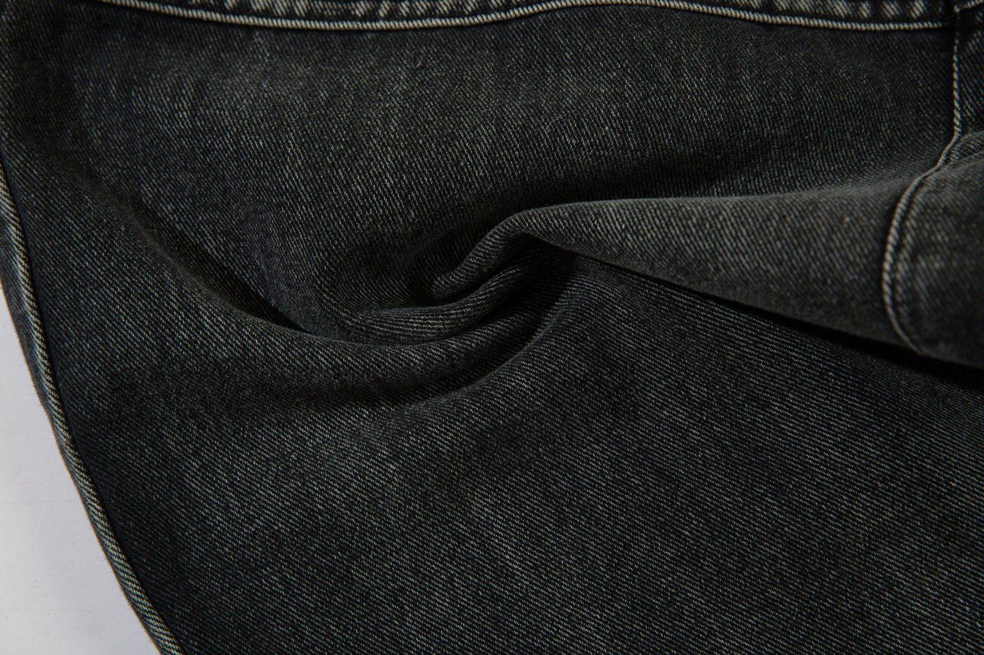 Pantalon ample brodé à jambes larges pour homme - Droxev
